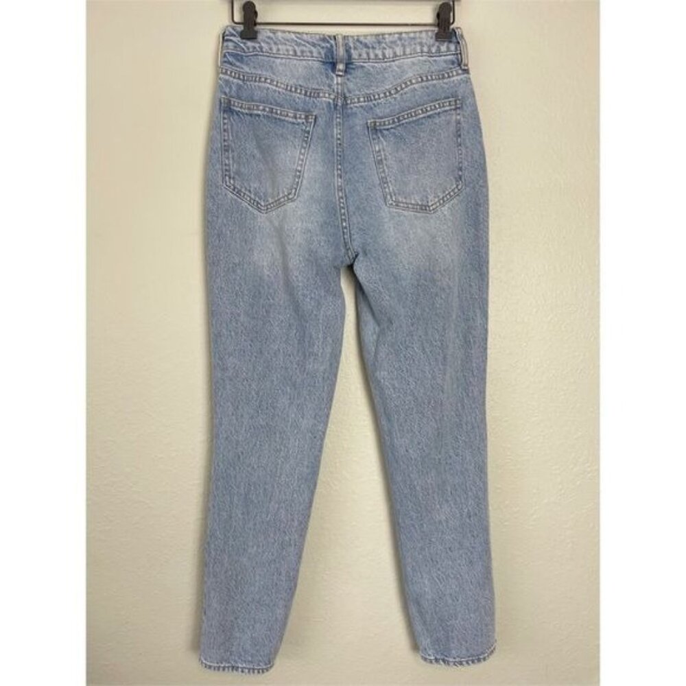 Pacsun distressed mom jeans high rise eco light blue 26 - Picture 3 of 11